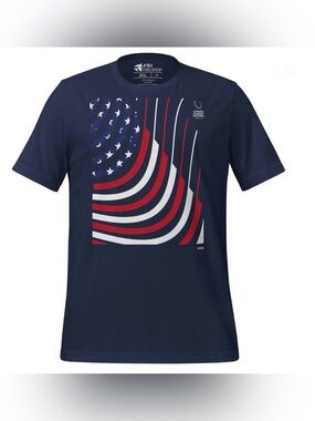 FEI Men's Navy USA Flag Graphic Tee